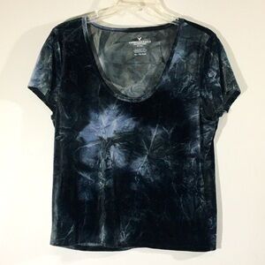 American‎ Eagle Tie Dye Velvet Tee